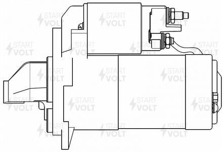 Стартер RENAULT MASTER 10--, NISSAN X-TRAIL T31 2.0D