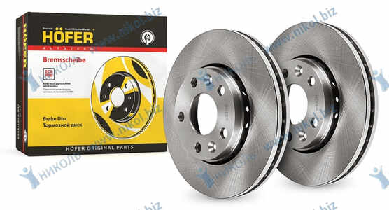 Тормозной диск передний RENAULT DUSTER 10--, FLUENCE 10--, MEGANE 08-- [280mm] (вент.) к-т