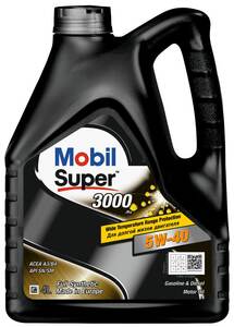 Масло MOBIL SUPER 3000 5W-40 (синтетика) 4L