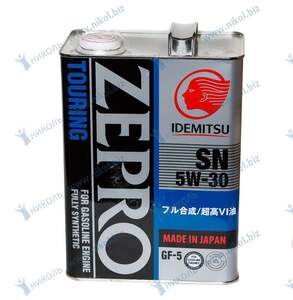 Масло IDEMITSU ZEPRO TOURING 5W-30 (синтетика) 4L