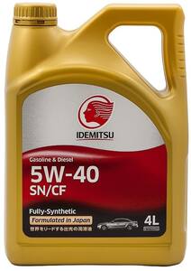 Масло IDEMITSU SN/CF 5W-40 (синтетика) 4 L