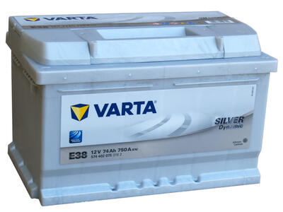 Аккумуляторная батарея Varta Silver Dynamic E38 74/Ч 574402075 