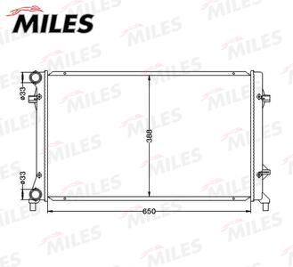 Радиатор основной VW PASSAT6 05--, GOLF5 05--, TOURAN 1.6 [650-415-23]