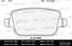 Тормозные колодки задние дисковые FORD FOCUS DA 09--, KUGA 08--, MONDEO 07--