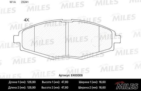 Тормозные колодки передние DAEWOO MATIZ 98--, ZAZ CHANCE (Датчик: нет)