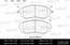 Тормозные колодки передние SUBARU FORESTER SG 02--, IMPREZA GD, GG 00-- (Датчик: пласт.)