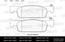 Тормозные колодки передние RENAULT LOGAN 2, SANDERO 2 13--, CLIO 16V (Датчик: нет) 140 mm