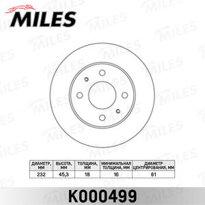 Тормозной диск передний NISSAN ALMERA N15 95-00 вент. [232mm]