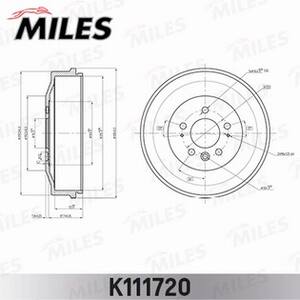 Тормозной барабан задний VW AMAROK 10--