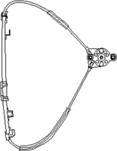 Стеклоподъемник передний VW GOLF2 --88 R