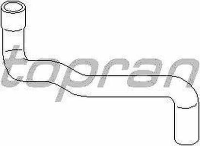 Патрубок сист. охлаждения VW PASSAT 88-- 1.8-2.0, 1.6-1.9D (нижн. радиатор--помпа)