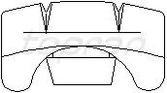 Ползунок салазок сидения A80, A100, VW PASSAT3, GOLF2