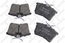 Тормозные колодки задние дисковые CITROEN BERLINGO 08--, PEUGEOT 308 07--, PARTNER 08--