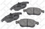 Тормозные колодки передние CITROEN C4 06--, PEUGEOT 5008 09--, PARTNER 08-- 1.6HDI