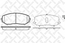 Тормозные колодки передние SUZUKI GRAND VITARA JT 05--