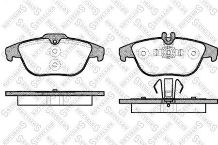 Тормозные колодки задние дисковые MB W204 07--, X204 GLK-CLASS 08-- (Датчик: нет)