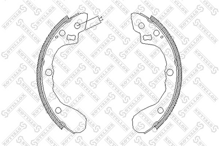 Тормозные колодки задние барабан KIA RIO DC 00-05, SEPHIA FA 93-98, SHUMA FB 96-04