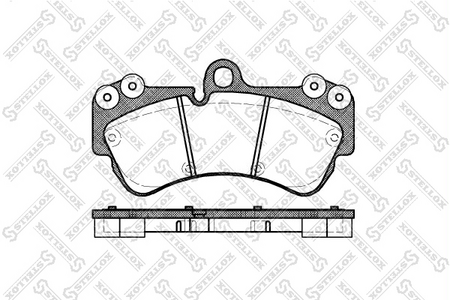 Тормозные колодки передние VW TOUAREG 03-- 2.5-5.0 R=17 (Датчик: нет)