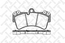 Тормозные колодки передние VW TOUAREG 02-- 2.5-5.0, AUDI Q7 06--, PORSCHE CAYENNE (Датчик: нет)