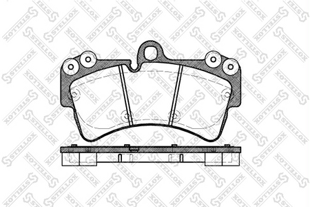Тормозные колодки передние VW TOUAREG 02-- 2.5-5.0, AUDI Q7 06--, PORSCHE CAYENNE (Датчик: нет)
