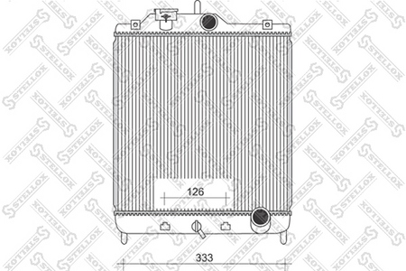 Радиатор основной HONDA CIVIC 92-00 1.4-1.6 [350-349-16] MT