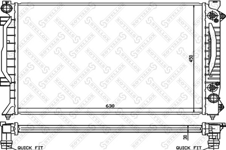 Радиатор основной AUDI A6 97-- 2.5TDI [632-449-32] AT