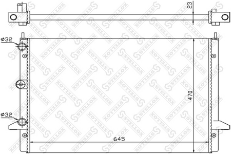 Радиатор основной VW SHARAN 2.3 16V-2.8 VR6 [645-470-34]