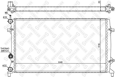 Радиатор основной VW JETTA 11-- 2.0FSI [648-416-30]