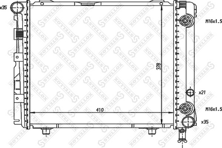 Радиатор основной MB W124, W201 M102 [292-344-52] AT