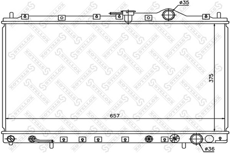Радиатор основной MITSUBISHI SPACE WAGON N3# 92-00 [658-375-16] AT