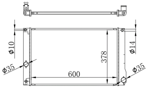 Радиатор основной T-TA PRIUS ZVW30 09-- 1.8 HYBRID [650-588-26] AT