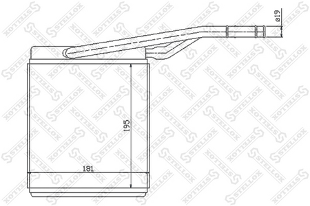 Радиатор печки FORD FOCUS DA#, DB# 98-04