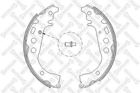 колодки барабанные!\ FAW v5, Toyota Yaris/Yaris Verso 99> 112100SX