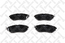 Тормозные колодки передние SUBARU LEGASY OUTBACK 15--, SUBARU XV 17-- (Датчик: пласт)
