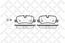 Тормозные колодки задние дисковые LAND ROVER DISCOVERY LA 04-12, RANGE ROVER LM 05-10, RANGE ROVER SPORT LS 05-10