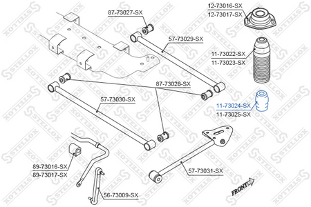 Отбойник заднего амортизатора CHEVROLET LACETTI, NUBIRA, OPTRA J200 03--