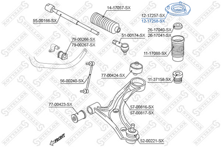 Опора переднего амортизатора SUZUKI GRAND VITARA JB 06-14