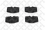 Тормозные колодки передние T-TA 4RUNNER, SURF #N130#, LAND CRUISER #J6#, #J7# (Датчик: нет)