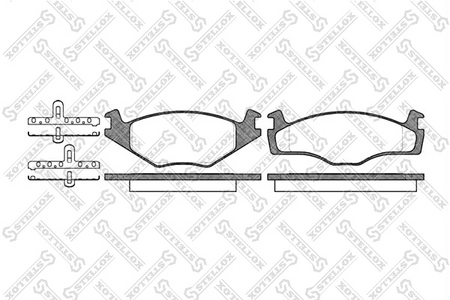 Тормозные колодки передние VW GOLF2, GOLF3 --95, JETTA (Датчик: нет) 15.5mm
