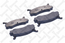 Тормозные колодки задние дисковые M323 BG 89-94 (Датчик: нет.)