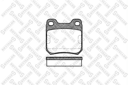 Тормозные колодки задние дисковые OPEL VECTRA B, OMEGA A, B (Датчик: нет)