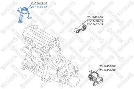 Подушка двигателя MAZDA 6 GH 07-- (правая/в сборе)