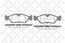 Тормозные колодки передние OPEL VECTRA A 1.8-2.0, ASTRA, KADETT, DAEWOO NEXIA (Датчик: нет)