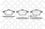 Тормозные колодки передние AUDI A4 1.8-2.8, A6 1.8-2.8, VW PASSAT 1.6-2.8 (Датчик: да)#