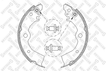 Тормозные колодки задние барабан NISSAN SUNNY N14 90--, B14