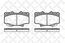 Тормозные колодки передние T-TA LCR #J70#, #J80# 2.4-4.5 (Датчик: нет.)
