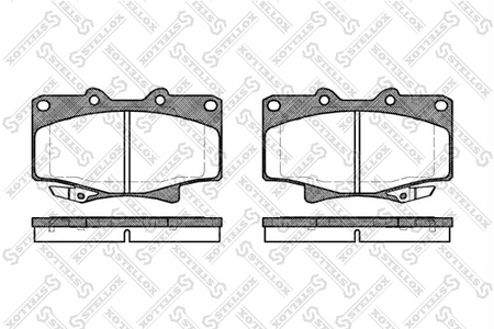 Тормозные колодки передние T-TA LCR #J70#, #J80# 2.4-4.5 (Датчик: нет.)