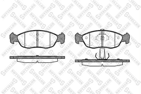 Тормозные колодки передние CITROEN XSARA 97--, PEUGEOT 106 92--