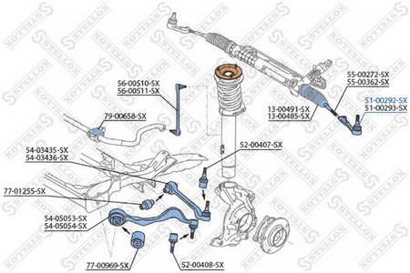 Рулевой наконечник BMW E90 L