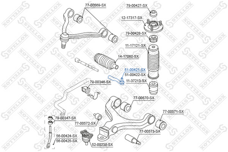 Рулевой наконечник SSANG YONG ACTYON 05--, KYRON 05--, REXTON 02-- L